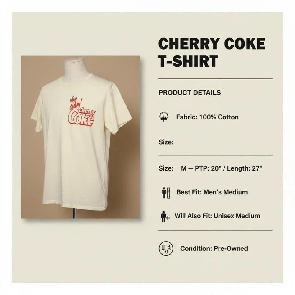 Coca-Cola Cherry Tee M Ripple Junction Pre-Owned - Picture 8 of 8